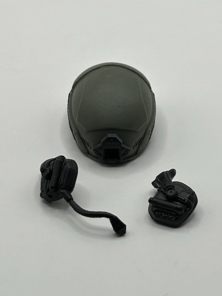 Valaverse Action Force Tactical Helmet (Dark Green) (H3) Fodder 1/12 Scale