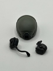 Valaverse Action Force Tactical Helmet (Dark Green) (H3) Fodder 1/12 Scale
