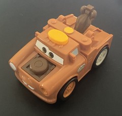 Disney Pixar Cars 2 Mattel Fisher-Price Talking Flashlight Tow Mater Truck 2010!