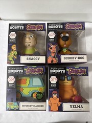 Scooby Doo Handmade By Robots Lot Of 4 Shaggy Velma Mystery Machine