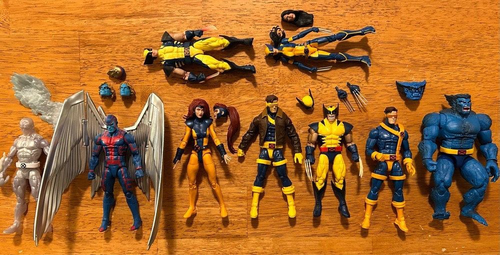 Marvel Legends X-Men Love Triangle Jubilee Beast Cyclops Archangel Jean Grey Lot