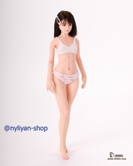 LDDOLL 27S 1/6 Finger Bone Seamless Silicone Body 12″ Female Figure Fit OB Head