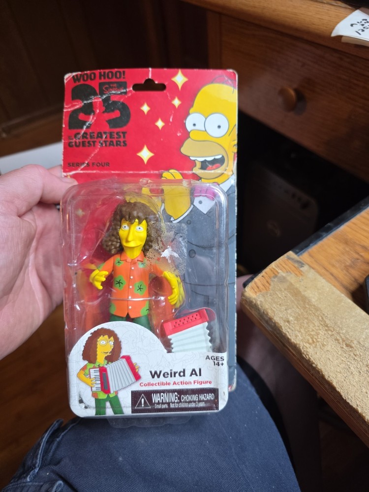 The Simpsons 25 Greatest Guest Stars Series 4 Figure, Weird Al Yankovic READ