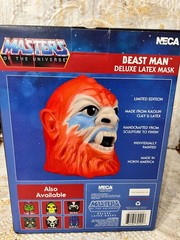 Masters of the Universe MOTU NIB Beast Man Deluxe Latex Mask