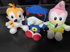 HOMEMADE Sonic the Fighters Hedgehog Metal Sonic Plush Hue Hue Hue 1995 w/ Art