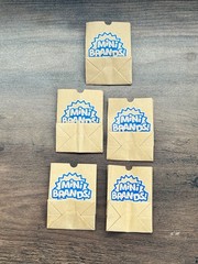 LOT Zuru Mini Brands Food Toys Brown Paper Grocery Shopping Bag Miniature Set 5