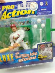 Starting Lineup Pro Action Baseball Mark McGwire Deluxe Toy Figure Box Vintage