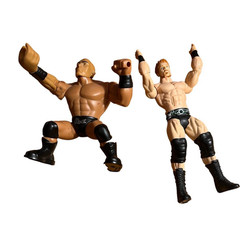 WWE Wrestling Figures – Mattel – The Rock Power Slammers 2013 & Shemus 2010
