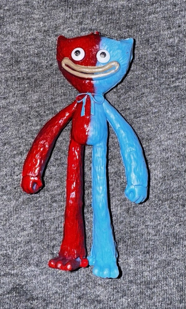 Poppy Playtime Red Blue Scary Huggy Wuggy Bendy Action Figure No Box