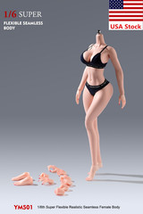 YM501 1/6 Female Sexy Plump Large Bust Flexible Details Body 12″Figure Doll