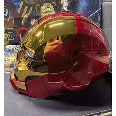 2026 Iron Man MK5 1:1 Helmet Wearable Voice-control Mask Cosplay Golden AUTOKING