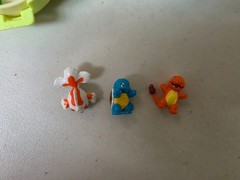 VTG Pokemon Playset x2 Polly Pocket Charmander, Squirtle, Goldeen TOMY 1997