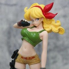 24CM Dragon Ball Blonde Launch PVC Anime Figure Collectible Statue Model Toy Gif