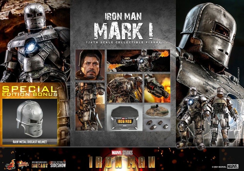 HOT TOYS MMS605 1/6 IRON MAN MARK I SPECIAL EDITION Diecast FIGURE NEW Sealed