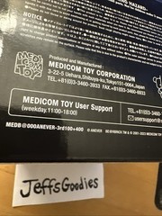 Medicom BE@RBRICK x Anever 3rd Version clear blue 400% and 100% set Bearbrick