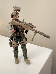 1/18 Joytoy , Acid rain , Planet green , G.I.Joe ,3.75 figure . custom Weapons
