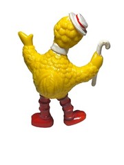 Vtg Muppets Inc Sesame Street Tap Dancing PVC Bert & Big Bird Figures