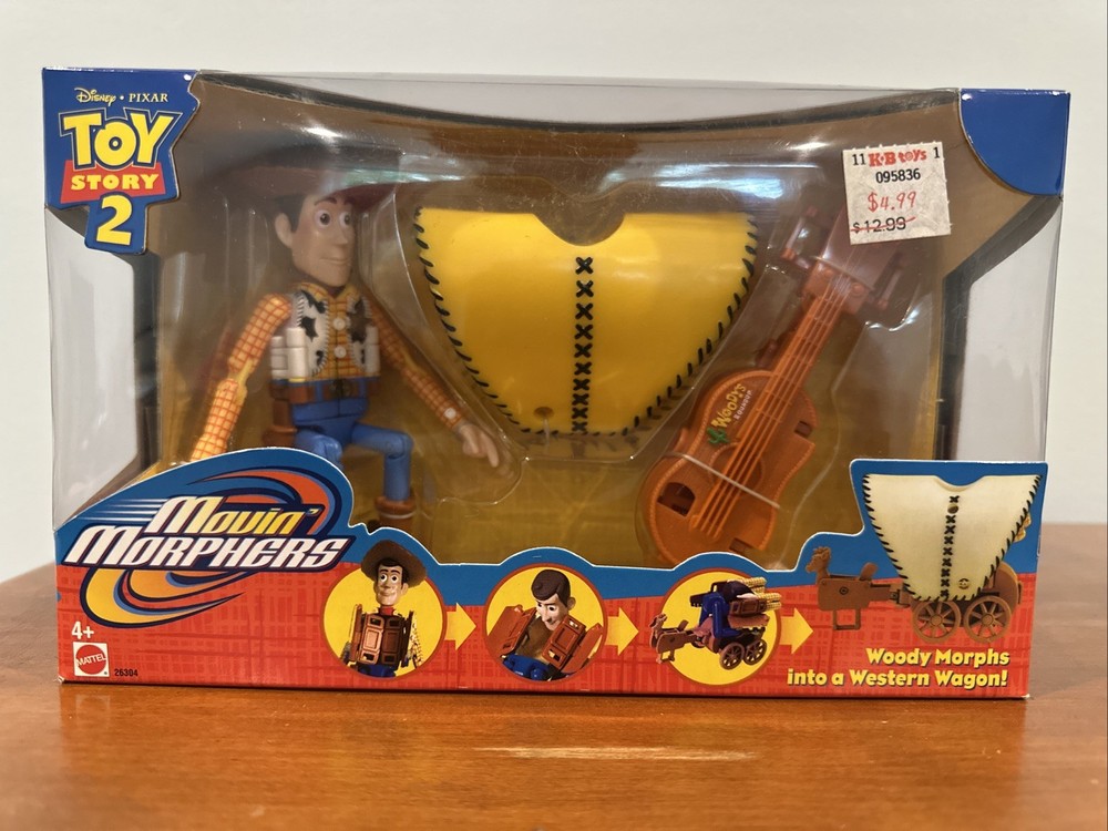 Disney PIXAR Mattel 2000 Toy Story 2 Movin’ Morphers Woody 26304