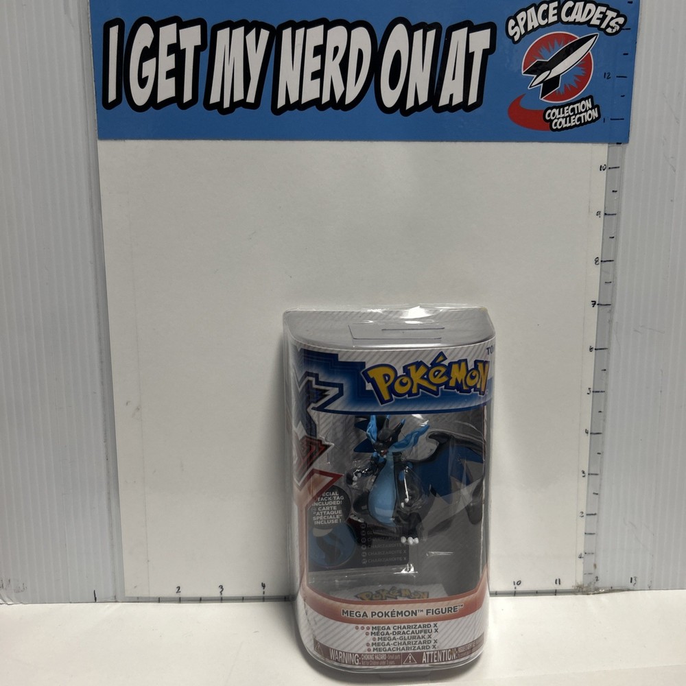 TOMY Pokémon Mega Charizard X Figure Nintendo 2014 Attack Tag Included