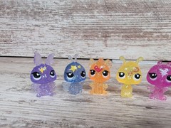 Littlest Pet Shop LPS Moonlite Fairies Glitter Lot of 10 Moondust Mini Figures