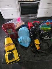 67 Items, Assortment Of Toys, Batman, Disney, Mattel
