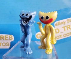 LOT OF 2 POPPY PLAYTIME 2.5″ HUGGY WUGGY MINI FIGURES Smiling Scary EnchantedMob