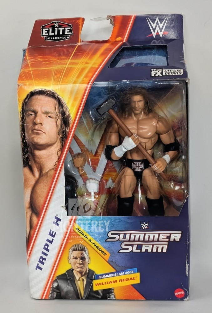 TRIPLE H WWE Mattel Elite Summer Slam Wrestling Action Figure BAF William Regal