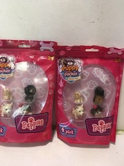 Puppy In My Pocket Sunrise Town 4 Pack Sets Lot of 7 28 Puppies