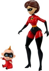 Authentic ‘The Incredibles’ Elastigirl & Jack-Jack Figurines – 6.6-in & 2.2-in