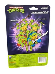 2023 SUPER 7 Reaction TEENAGE MUTANT NINJA TURTLES Figure SET of (4) – Brand New