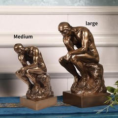 Magicsculp-The Thinker Statue In Premium Cold Cast Bronze 8.8Inch Museum Grade