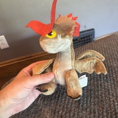 DreamWorks Dragons Cloudjumper Plush Spin Master 2015 Race to the Edge 8” Rare