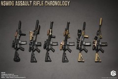 1:6 Easy & Simple NSWDG Assault Rifle Chronology Set B for 12″ Figures 06046B