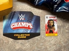 WWE Champs Roman Reigns Mini Figure Gold Base w/ Cards – Sealed in Bag