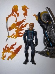Marvel Legends Ghost Rider Deluxe Johnny Blaze Flame Cycle Motorcycle COMPLETE