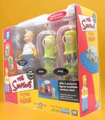 W@W NeW Boxed Simpsons Treehouse of Horror Alien Spaceship Homer, Kang and Kodos