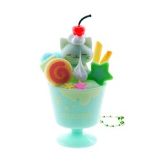 Pastel Kawaii Cat Gashapon Keychain Japanese Food Charm 1 Random Trinket Figure