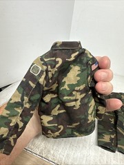 1/6 HASBRO GI JOE US ARMY 10TH MTN DIV WOODLAND CAMOUFLAGE UNIFORM & HELMET SET