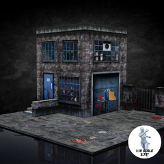 Vitruvian H.A.C.K.S. Series Z Zombie Diorama 1/18 Scale Street – Ultimate Zombie