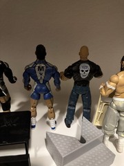 WWE Deluxe Aggression Lot of 6 Figures with Accessories Jakks Pacific Figures