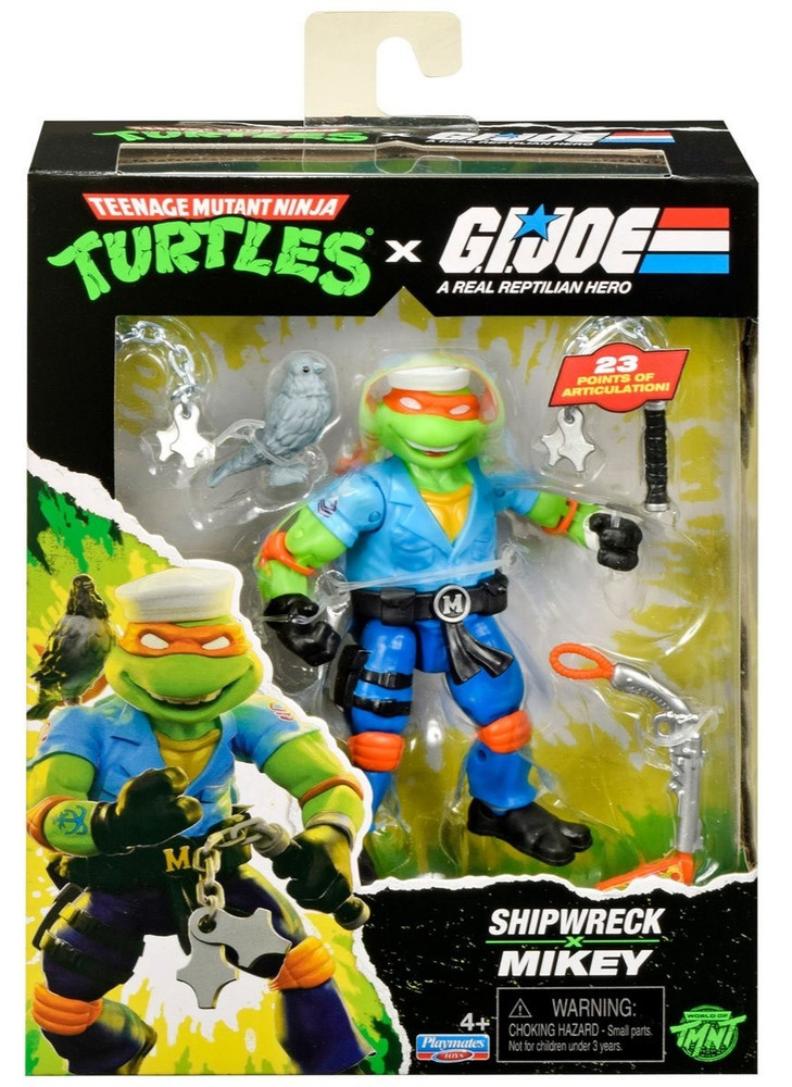 TMNT X G.I. JOE Shipwreck Mikey 4.5″ Figure Teenage Mutant Ninja Turtles 2026