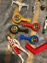 Vintage PANOSH PLACE VOLTRON KEY Lot Parts Weapons Helmet accessories set figure