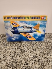 Brewster F2A2 Buffalo 1/48 TAMIYA Military Model OPEN Mostly Built