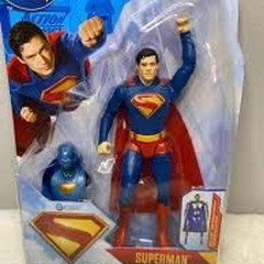 Spin Master DC Studios Superman 4-Inch Action Figure with Collect to Build Piece