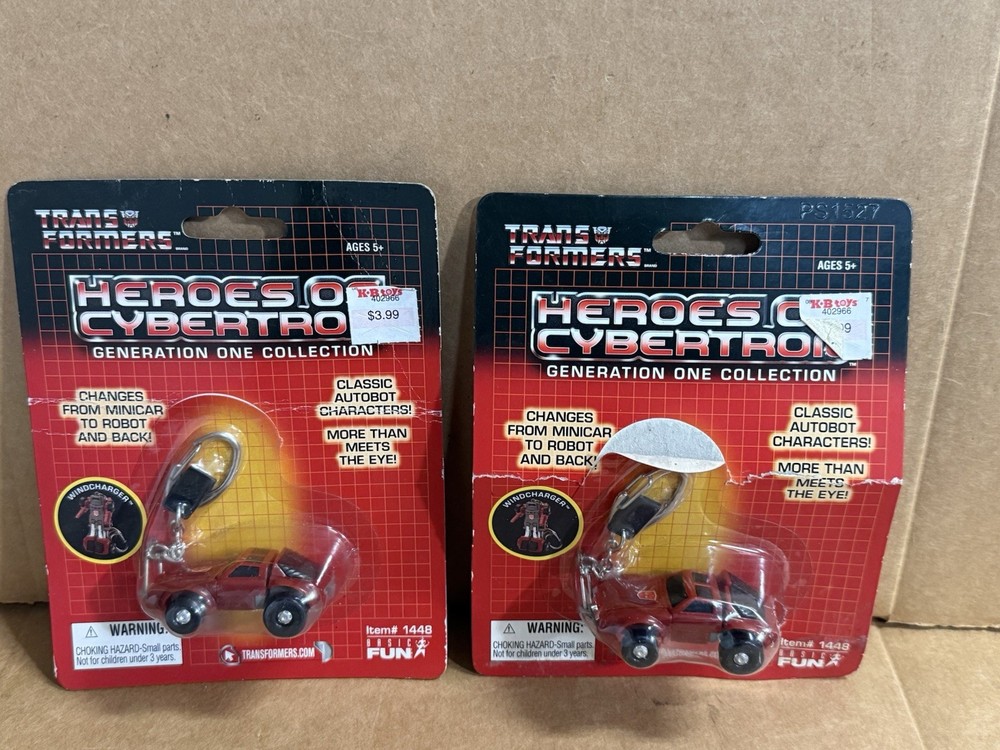 Lot 2 – Transformers Generation One Windcharger Keychain New Factory Sealed 2006