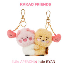 KAKAO Friends LOVE Magnet Plush APEACH RYAN Keyring Set VALENTINE [lot of 2]