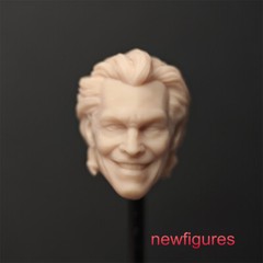 1/12 1/18 1/6 Comics Joker Clown Head Sculpt Fit 6″ 3.75″ 2.5″ Male Figure Body