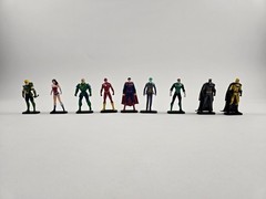 DC Comics Justice League Deluxe Mini Figz Series 1 Complete Set of 9 Figures