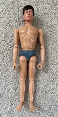 Vintage Palitoy Action Man Blue Pants Eagle Eye Grip Hands GI Joe