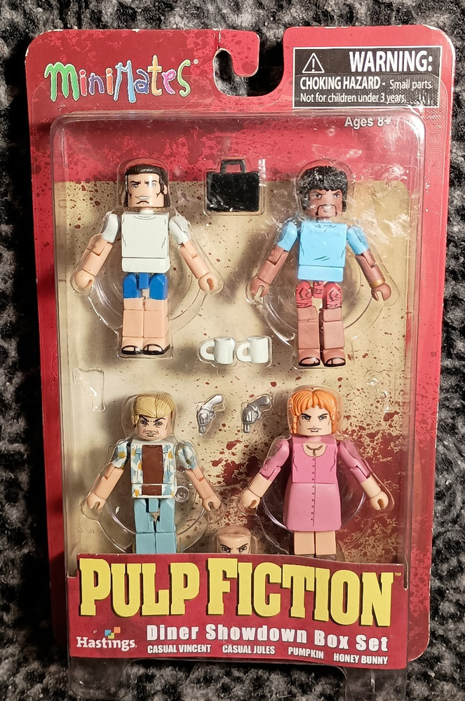 NEW Pulp Fiction Diner Showdown Box Set (2014 Miramax) Vince Jules Pumpkin Bunny